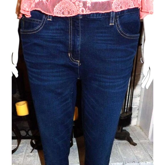 Nautica Skinny Jeans Dark Blue Low Rise Size 29 Size 8 on Conversion Denim - Picture 2 of 9